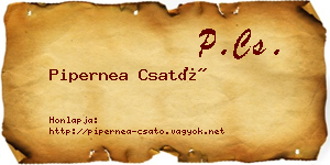 Pipernea Csató névjegykártya